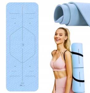 Mata do Jogi i Pilates TPE Antypoślizgowa 183x61 cm 2