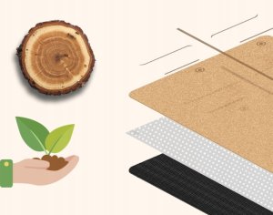 Korkowa Mata Antypoślizgowa do Jogi 183x61 cm 6