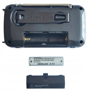 Radio alarmowe Midland ER100 z akumulatorem 2600mAh 2