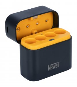 Ładowarka 4-kanałowa Newell do akumulatorów Li-ion + 4 akumulatory Li-ion AA 2200 mAh 4