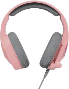 Marvo TACTIC 40, s�uchawki z mikrofonem, przewodowa, r�owa, 2.0, pod�wietlane, USB 5