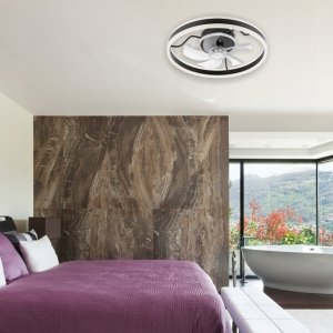 Wentylator Lamkur Apollo 49915 plafon wentylator lampa sufitowa 1x38W LED 3000K 4000 lm czarny 4