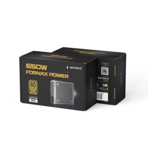 Zasilacz komputerowy Fornax Power 650W 80+Bronze aktywny PFC 120mm wentylator 10-pak Gembird 14