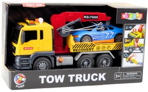 Laweta Z Dźwigiem Samochód Wyścigowy Światła Dźwięki 4