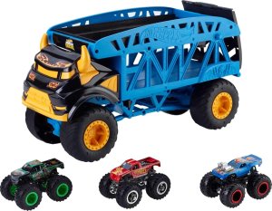 Mattel Hot Wheels Ciężarówka Monster Mover + 3 auta Monster Truck (GGB64) 1