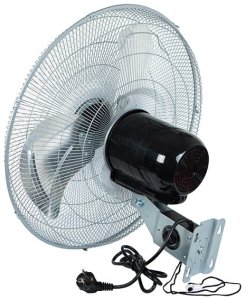 Wentylator  ścienny 50cm 220W SREBRNY cyrkulator 2