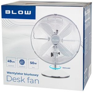 Wentylator stołowy 30cm SREBRNY 7