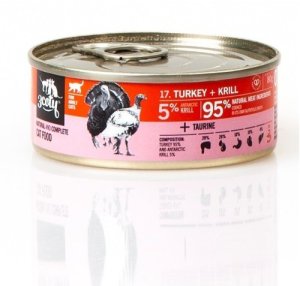 3Coty TURKEY + KRILL for Adult cats 80g 1