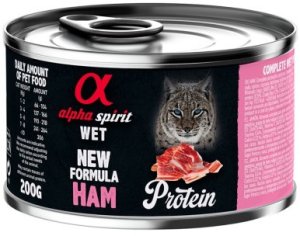 Alpha Spirit Karma mokra dla kota Protein Ham dorosły 200g 1