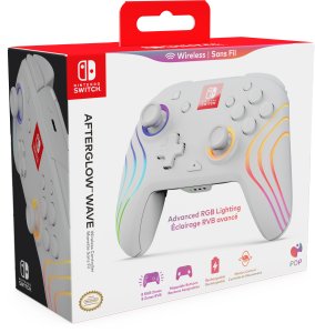 PDP wireless controller Afterglow Wave Nintendo Switch, white 10