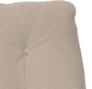 Relaksujący Fotel Jasnoszary Puszysty Materiał Przypominający Wełnę 2