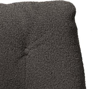 Fotel relaksacyjny ciemnoszary z materiału przypominającego wełnę 2