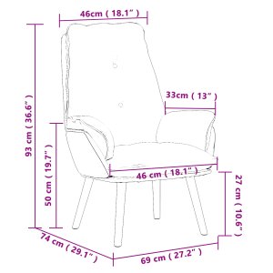 Fotel relaksacyjny różowy z włókna podobnego do wełny 5