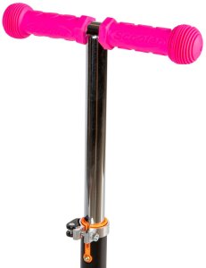 Różowa balansowa hulajnoga składana trójkołowa ze świecącymi kołami LED 6