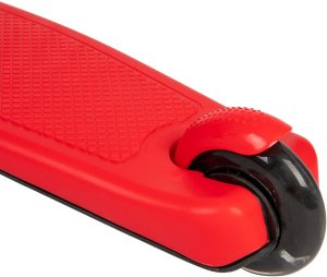 Czerwona balansowa hulajnoga składana trójkołowa ze świecącymi kołami LED 8