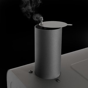 Duży grill węglowy ogrodowy ruszt z pokrywą popielnik termometr otwieracz 11