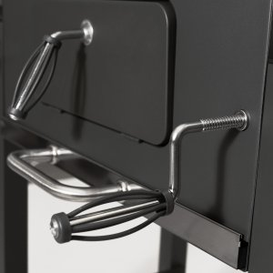 Duży grill węglowy ogrodowy ruszt z pokrywą popielnik termometr otwieracz 13