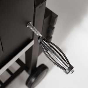 Duży grill węglowy ogrodowy ruszt z pokrywą popielnik termometr otwieracz 10