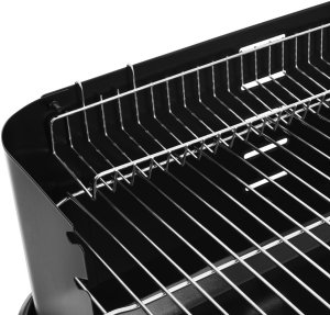 Grill węglowy ogrodowy na kółkach z 3 półkami 11