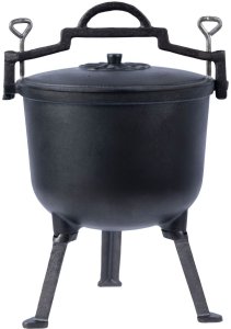 Bauerkraft Kociołek myśliwski żeliwny garnek węgierski na ognisko grill 10l 2