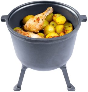 Bauerkraft Kociołek myśliwski żeliwny garnek węgierski na ognisko grill 10l 6