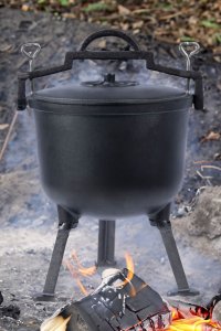 Bauerkraft Kociołek myśliwski żeliwny garnek węgierski na ognisko grill 10l 8
