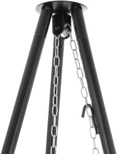 Palenisko trójnóg duży grill ogniskowy ogrodowy wiszący 2w1 3