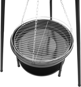 Palenisko trójnóg duży grill ogniskowy ogrodowy wiszący 2w1 10