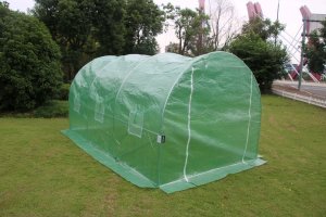 Tunel ogrodowy zielony foliowy szklarnia folia 4x2,5x2m 10m 9