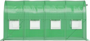 FOLIA ZAMIENNA zielona 4x2x2 8m na tunel ogrodowy foliowy szklarnia 2 wejścia 3