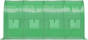 FOLIA ZAMIENNA zielona 4x2x2 8m na tunel ogrodowy foliowy szklarnia 2 wejścia 4