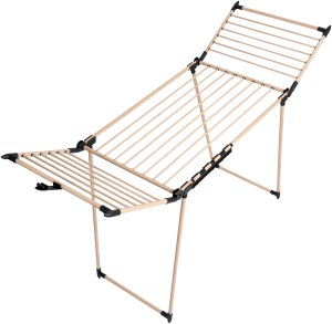 Stojąca suszarka na pranie odzież bieliznę składana balkonowa mocna duża 10