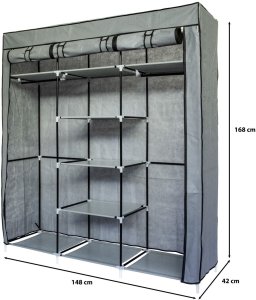 Składana szafa tekstylna, materiałowa garderoba XXL 3