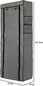 Duża składana szafa tekstylna, materiałowa szafka na buty, regał, stojak XL 9