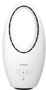 Nowoczesny wentylator stojący bezłopatkowy podłogowy pilot timer LED kolory biały 3 tryby obrotowy 5