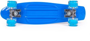 Deskorolka typu fiszka ze święcącymi kołami LED niebieska 6