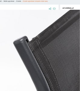 Zestaw 2 krzeseł - nowoczesne metalowe krzesło ogrodowe czarne 6