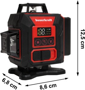 Poziomica laserowa płaszczyznowa zielony laser krzyżowy 360 4D 16 linii 11