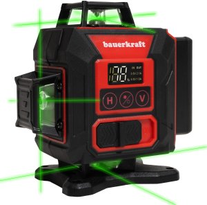 Poziomica laserowa płaszczyznowa zielony laser krzyżowy 360 4D 16 linii 3