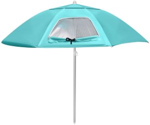 Bauerkraft Parasol plażowy 2w1 namiot parawan składany w pokrowcu 7