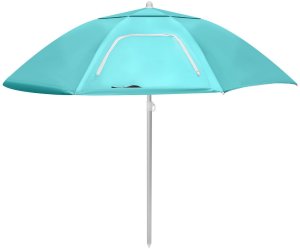 Bauerkraft Parasol plażowy 2w1 namiot parawan składany w pokrowcu 8