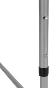 Stolik turystyczny stół składany ogrodowy walizka z uchwytem do przenoszenia i regulacją wysokości i zestawem 4 krzesełek 120x60x70 cm srebrny 13