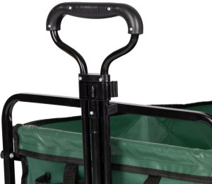 Składany duży wózek ogrodowy plażowy turystyczny transportowy zielony 7