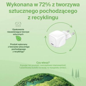 Ładowarka Belkin Ładowarka USB-C PD 30W, mała, biała + kabel Lightning 9