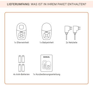 Niania Gigaset Baby 100 Audio warm grey 2