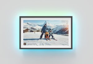 Ramka na zdjęcia Denver PFF-1081 z FRAMEO z podświetleniem czarna 3