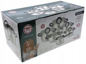 ZESTAW GARNKÓW BLACK INOX 10 ELEMENTÓW 9