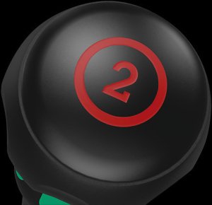 Wera 1850 PH Kraftform Ball-Grip Schraubendreher PH 2x100 2