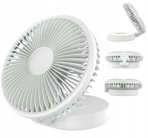 PLATINET BATTERY DESK FAN WENTYLATOR BIURKOWY 2X1200 MAH 3 LEVEL [46053] 5