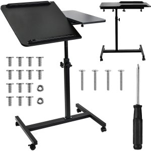 Mobilne  biurko/stand na laptop Maclean, białe, regulacja wysokośc 59-89cm, max. 30kg ,  MC-121 B 1